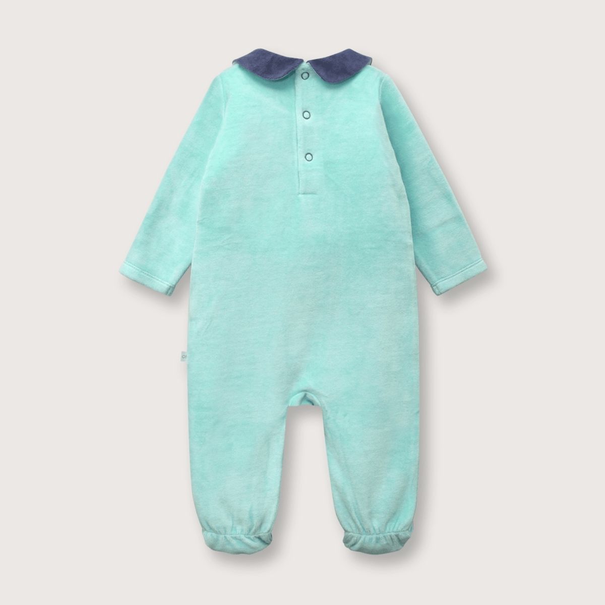 OPALINE - Osito de bebé niño o parche en rodillas celeste (RN - 9M) celeste 9 meses