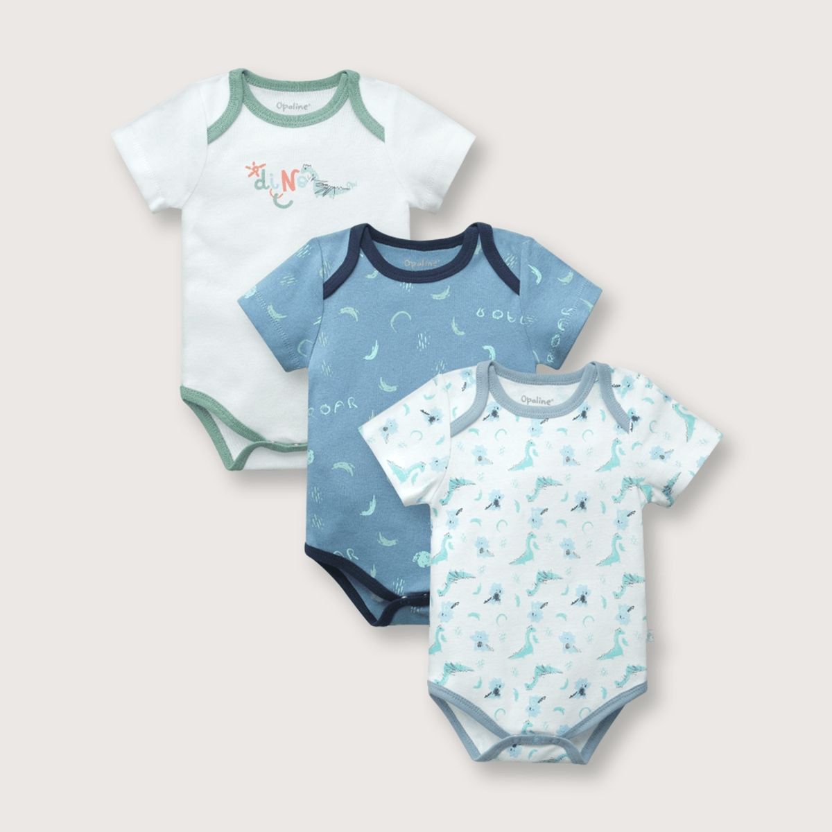 OPALINE - Pack bodies de bebé niño ino navy (RN - 18M) navy 6 meses