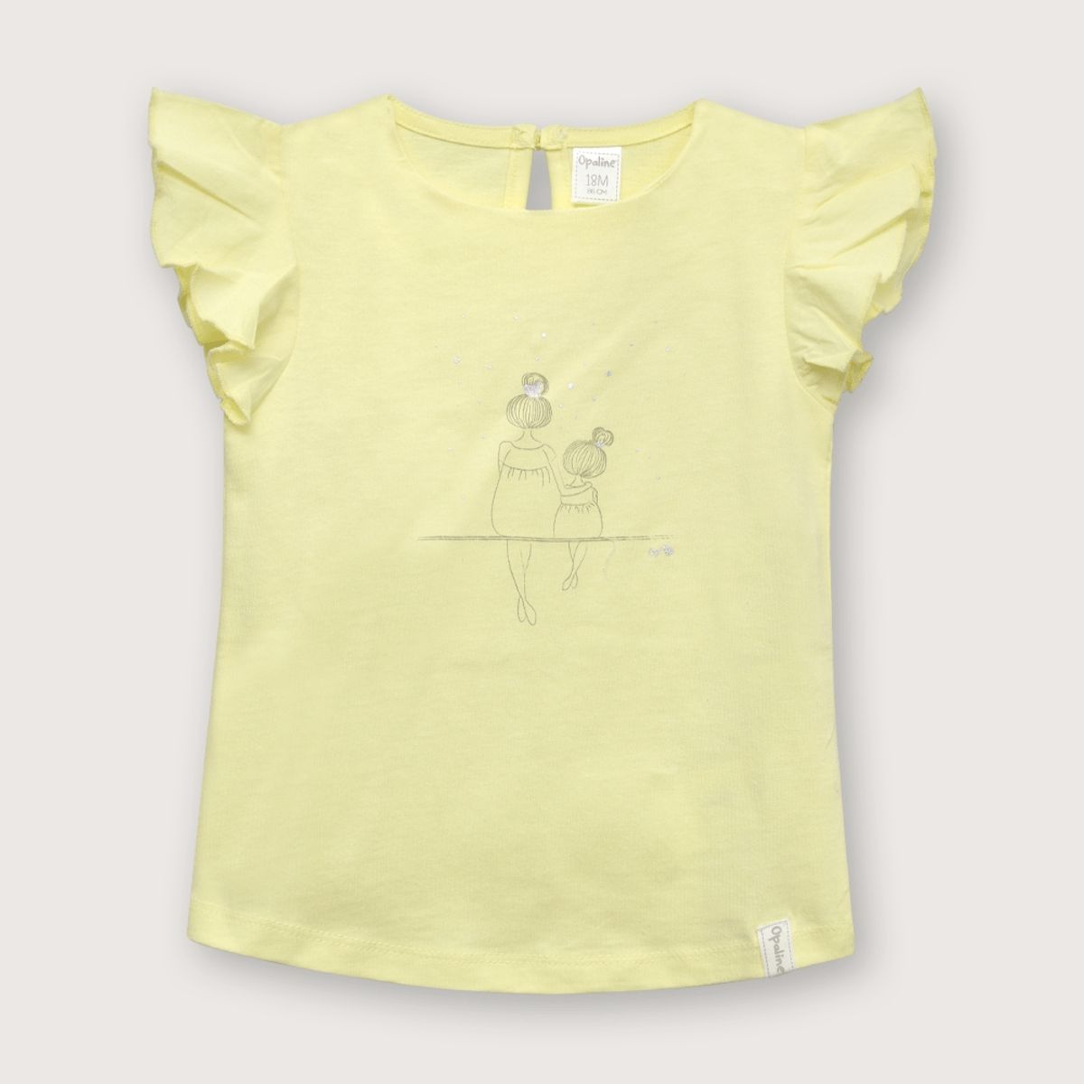 OPALINE - Polera de niña esencial m c Lima (6M - 4A) Lima 3 Años
