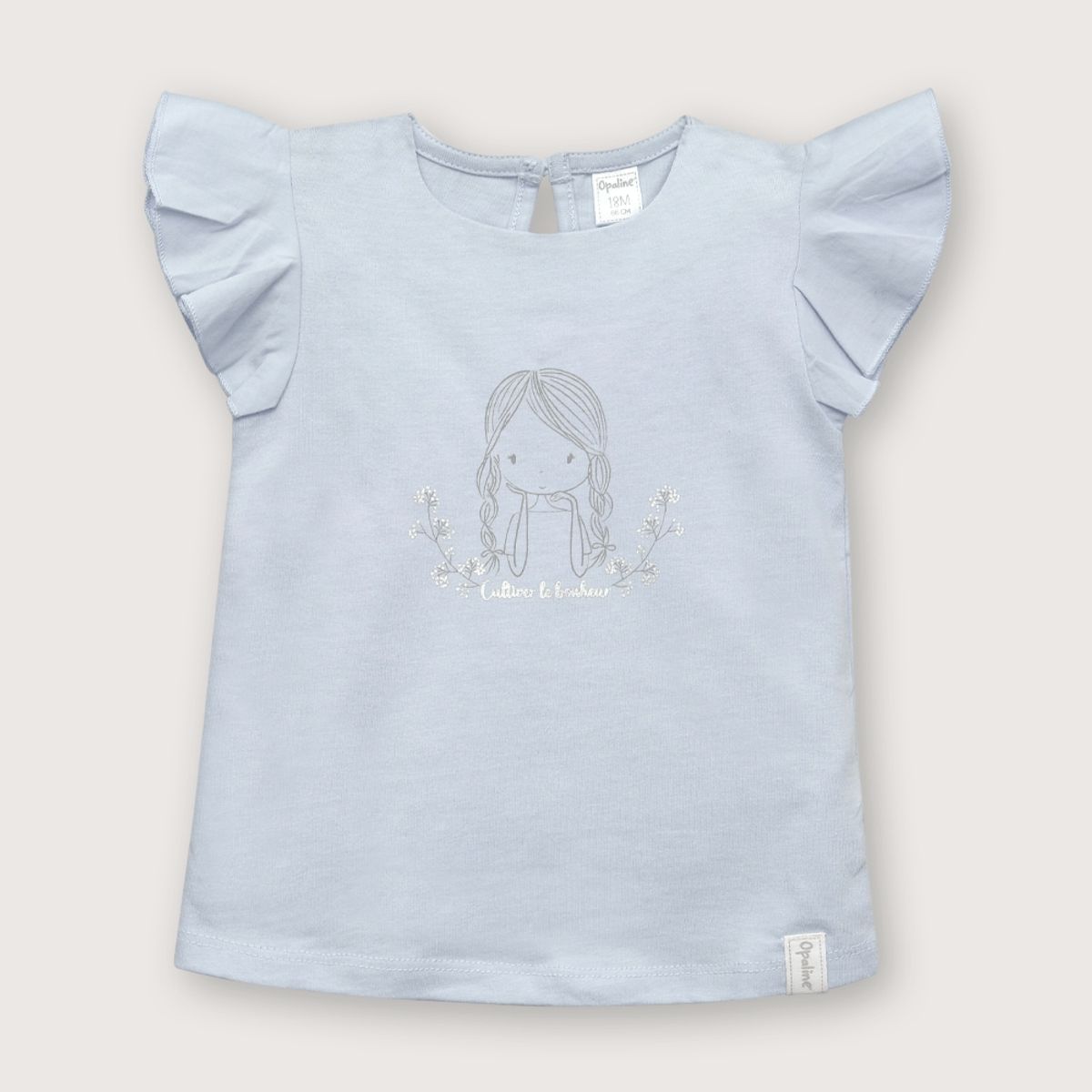 OPALINE - Polera de niña esencial m c lavanda 6M - 4A lavanda 0-2 Años