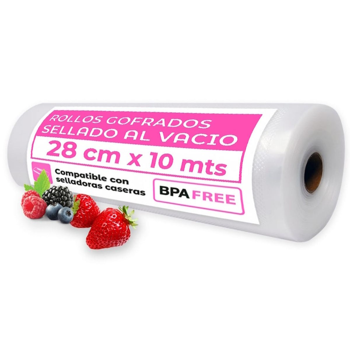 GENERICO - Rollo Bolsa Sellado Al Vacío 28cm X 10mt 80 Micras