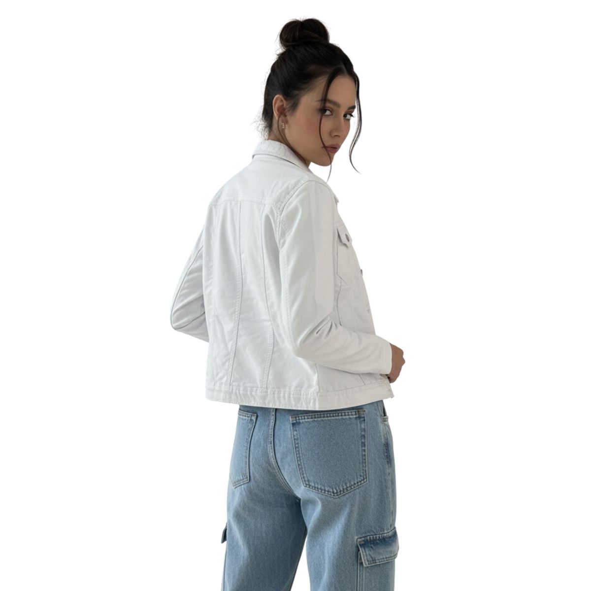 D'JOE - Chaqueta Clasica Ecocuero Mujer
