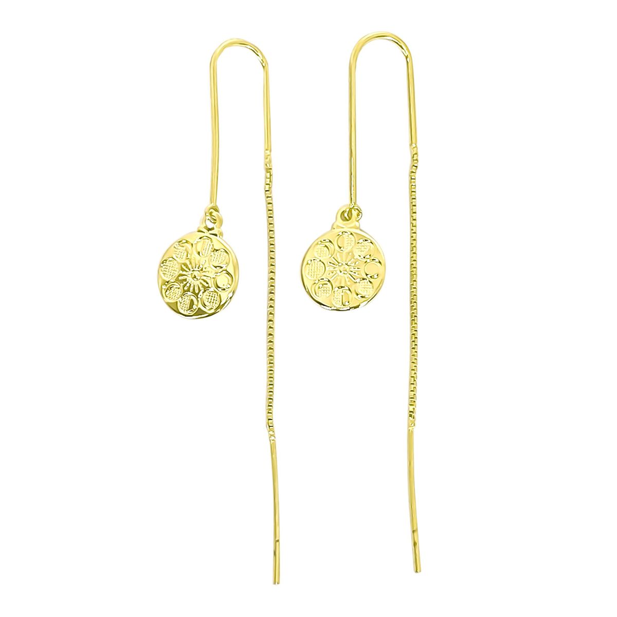 COGGIOLA - Aros Ciclo Lunar Colgante Enchapado Oro 18K