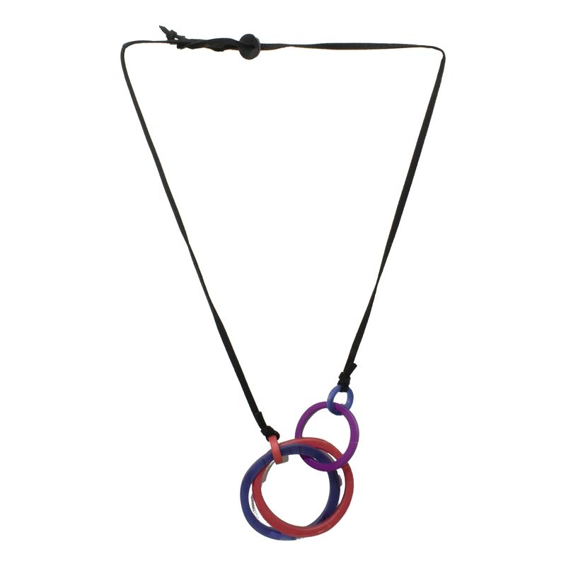 MAILEA - Collar 3 argollas mujer reno