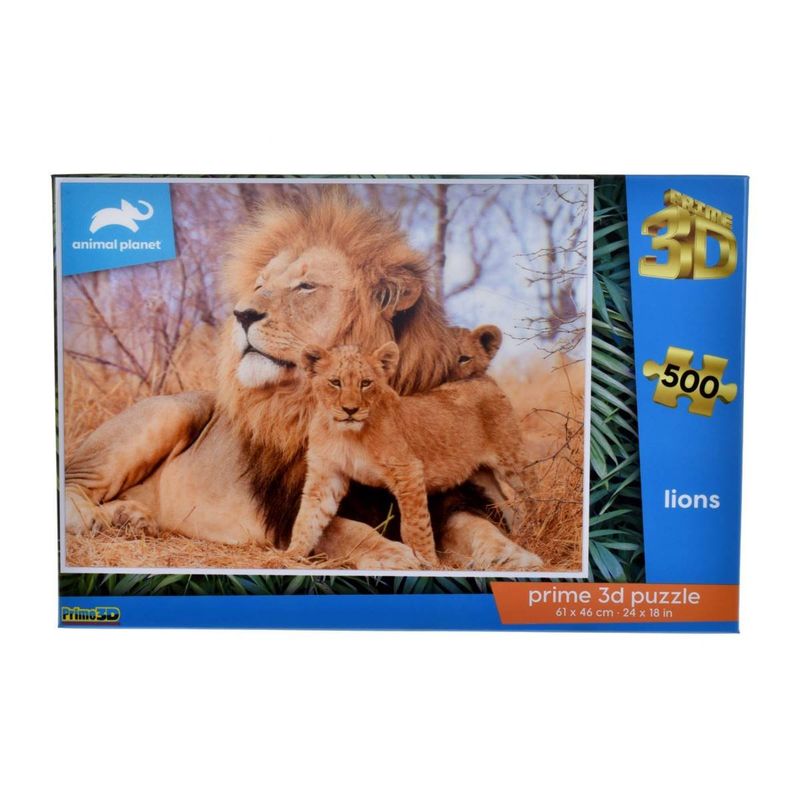 ANSALDO - Puzzle 3d De 500 Piezas Discovery - Animal Planet - Leones