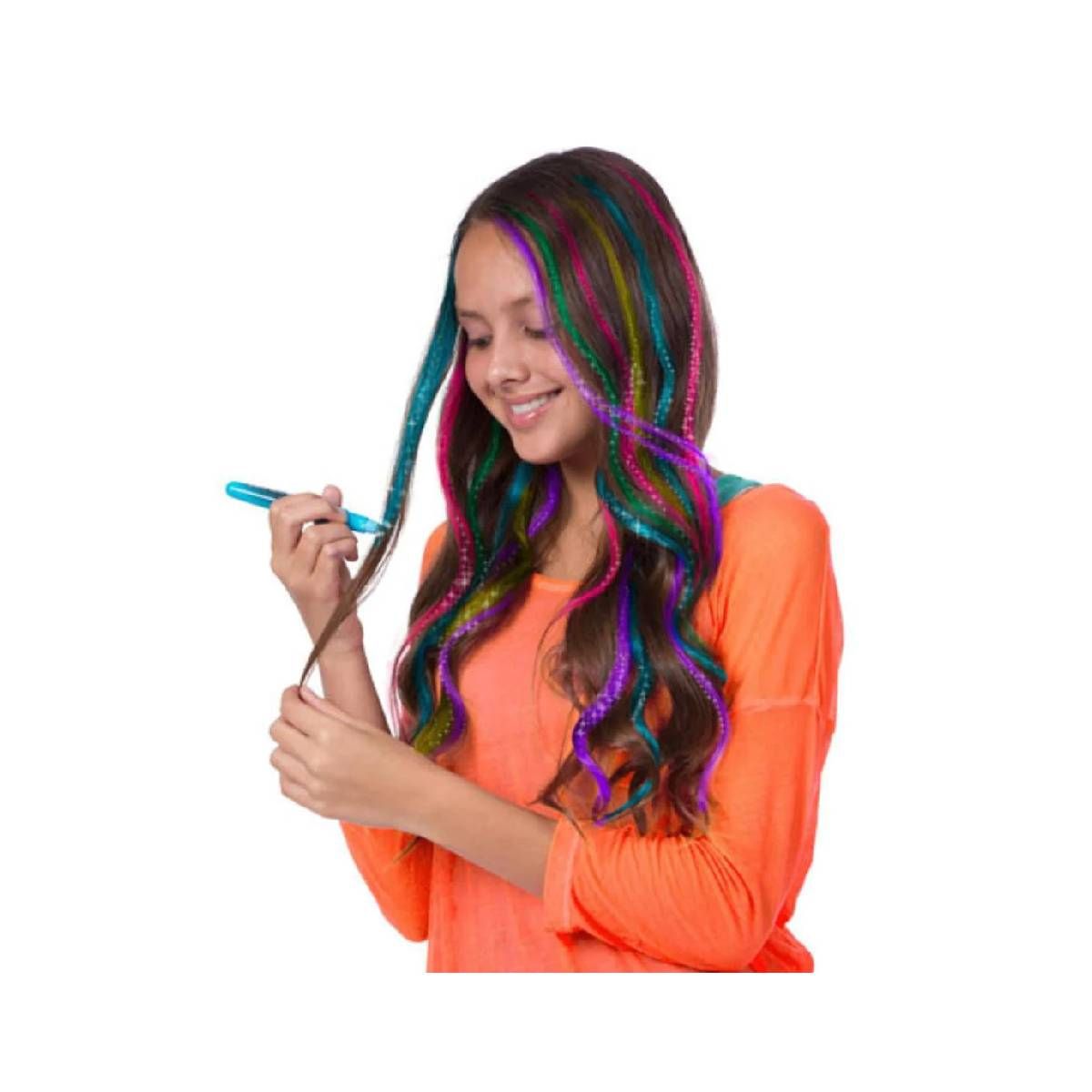 ALEX TOYS - Lápices para el pelo metálicos ALEX 5 colores lavables