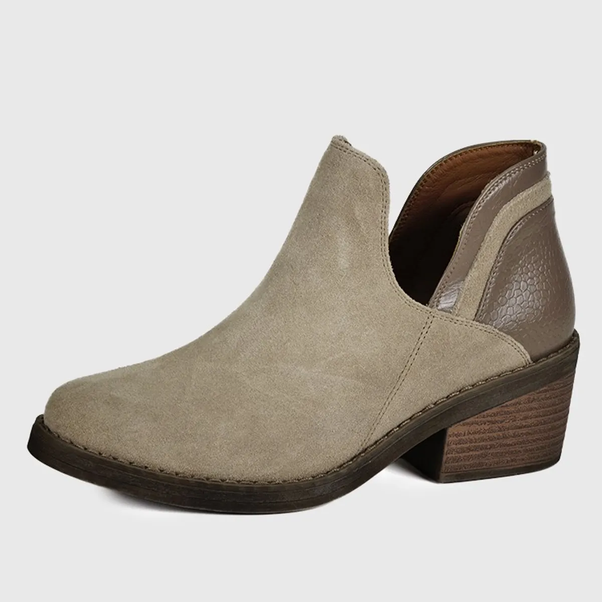 DEGAS - Botín Vaquero Cuero Xiana Beige DEGAS