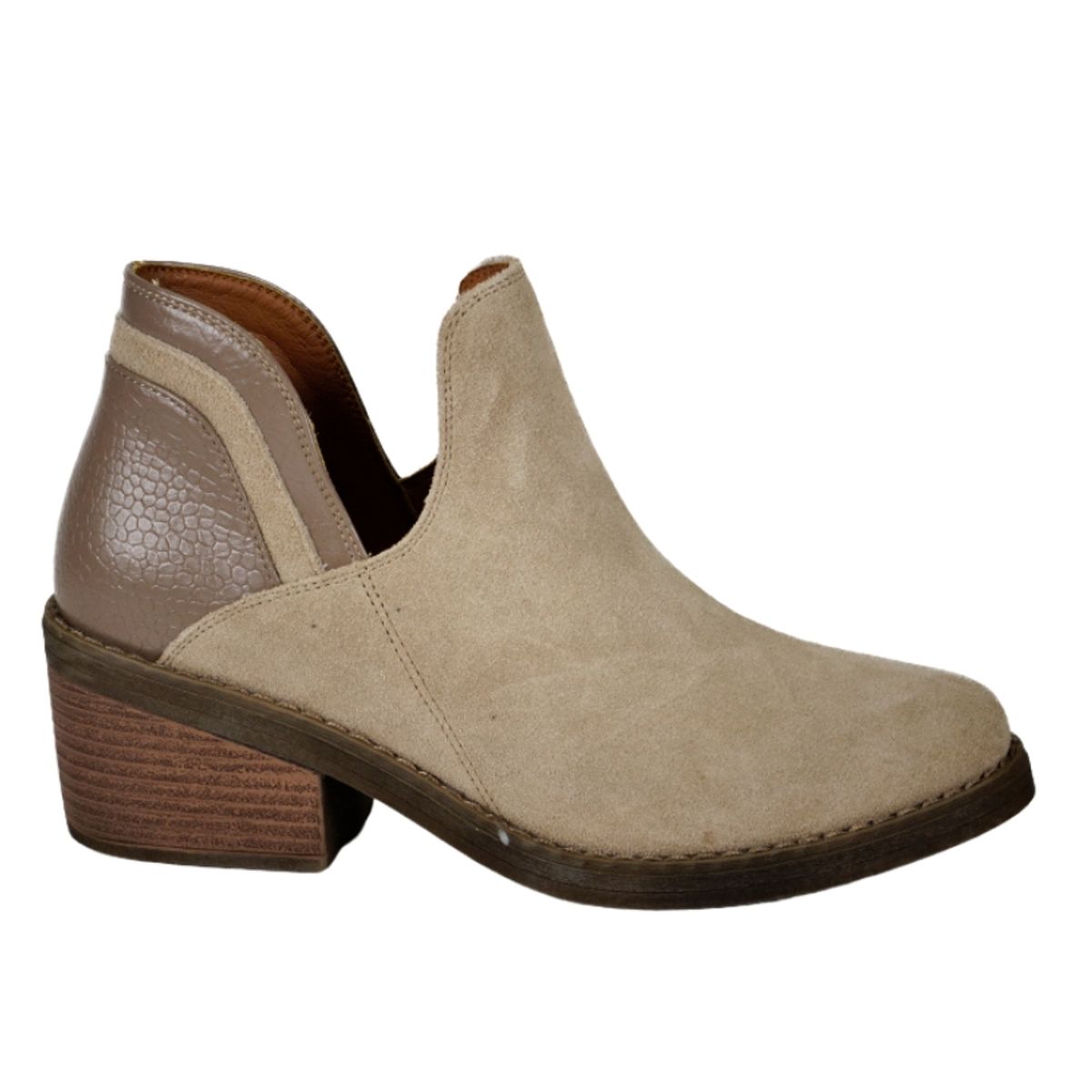 DEGAS - Botín Vaquero Cuero Xiana Beige DEGAS