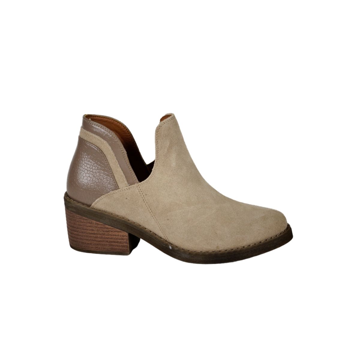 DEGAS - Botín Vaquero Cuero Xiana Beige DEGAS