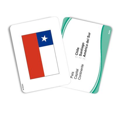 Imagen 2 del producto Juego didáctico láminas banderas del mundo 60 piezas