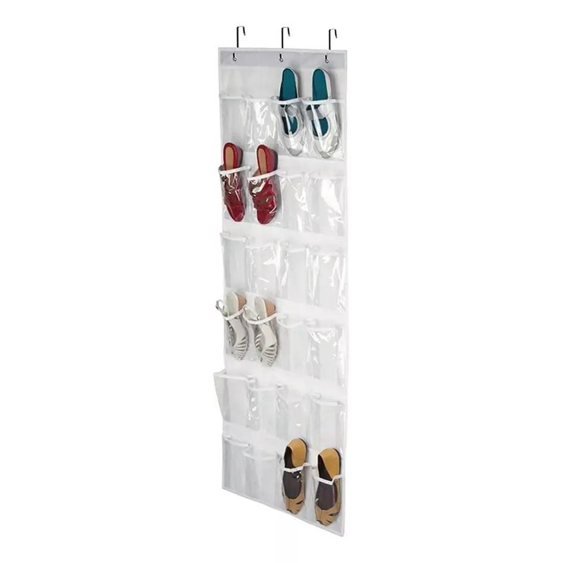 GENERICO - Organizador De Zapatos Colgante Para Puerta Blanco