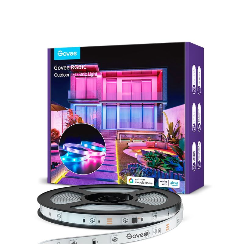 GOVEE - Luces LED WiFi Outdoor RGBIC 10 mts – Govee