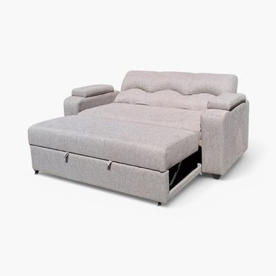 Imagen 2 del producto SOFA CAMA FUNCIONAL 2 PZ DECO LINO CREAM CHOCOLATE