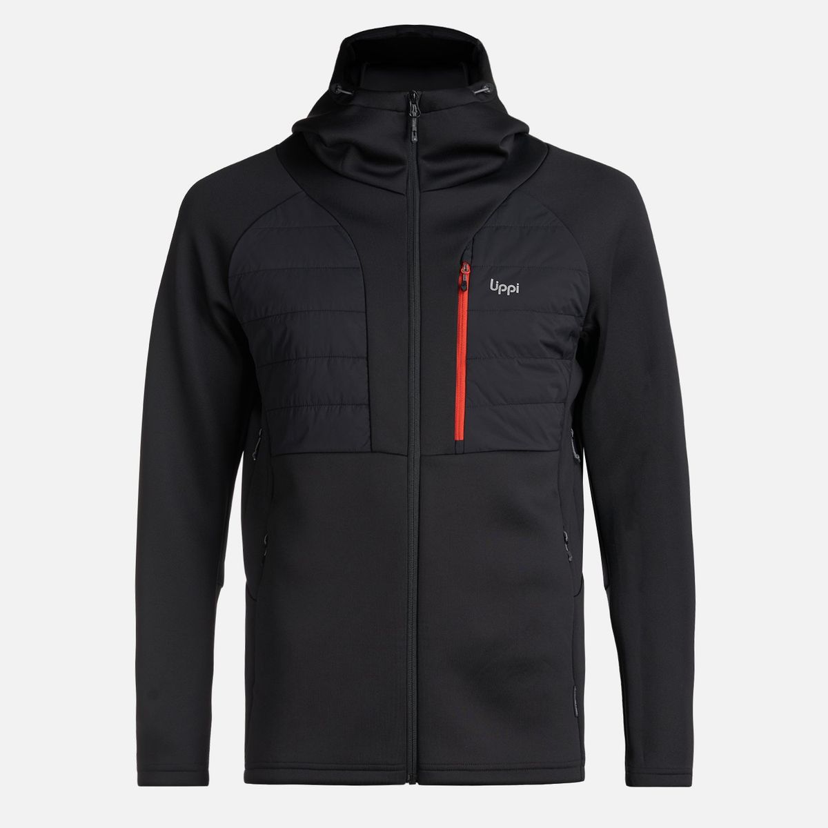 LIPPI - Chaqueta Hombre ColdMove WindBreaker SteamPro Hoody Jacket Negro Lippi