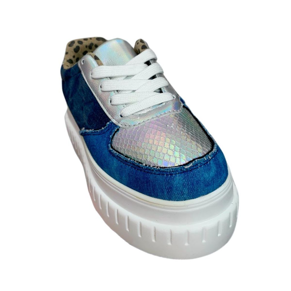 ZAPATIZAME - Zapatilla Moda Jeans con Plataforma