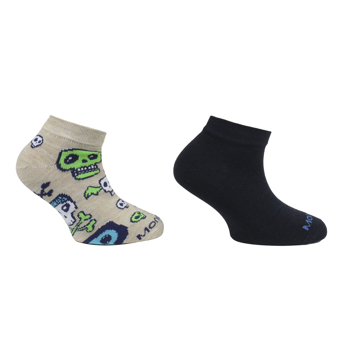 MONARCH - Bi-Pack Calcetin Bamboo Iconos Niño Beige Melange