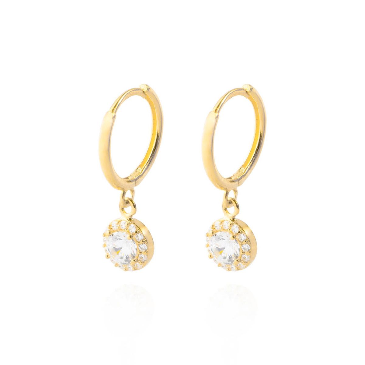 JB JOYAS BARON - Aros de Oro 18kt Argollas Colgante