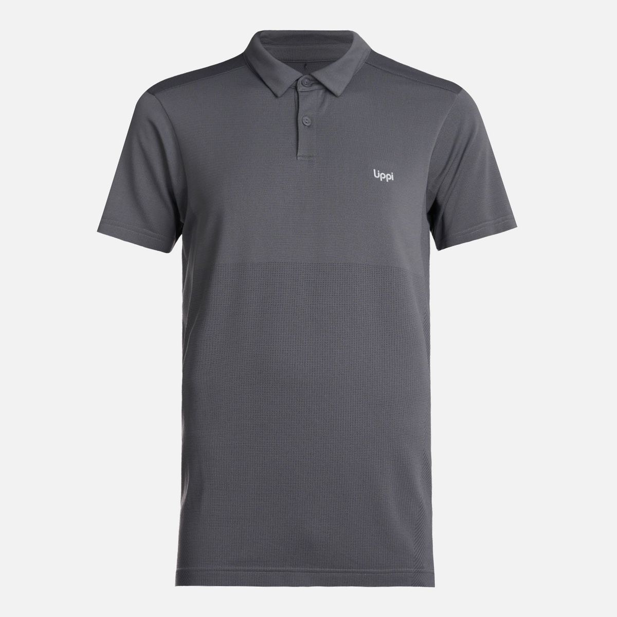 LIPPI - Polera Hombre B-Classic Seamless Polo Grafito Lippi