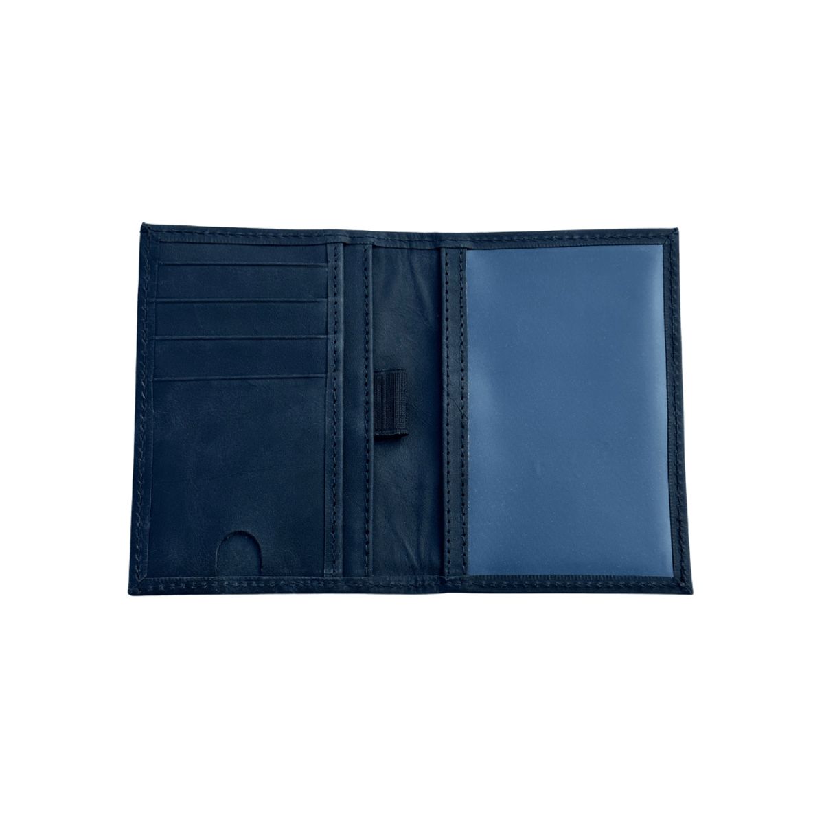 GENERICO - Porta pasaporte de cuero negro