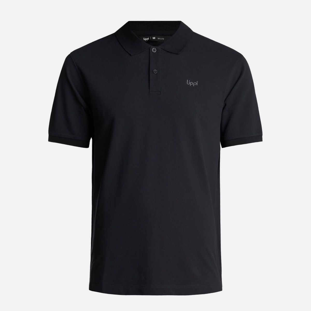 LIPPI - Polera Hombre First Class Elastic Polo Negro Lippi