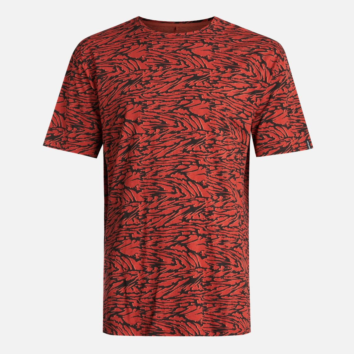 HAKA HONU - Polera Hombre Frecuencia Rojo Anaranjado Haka Honu
