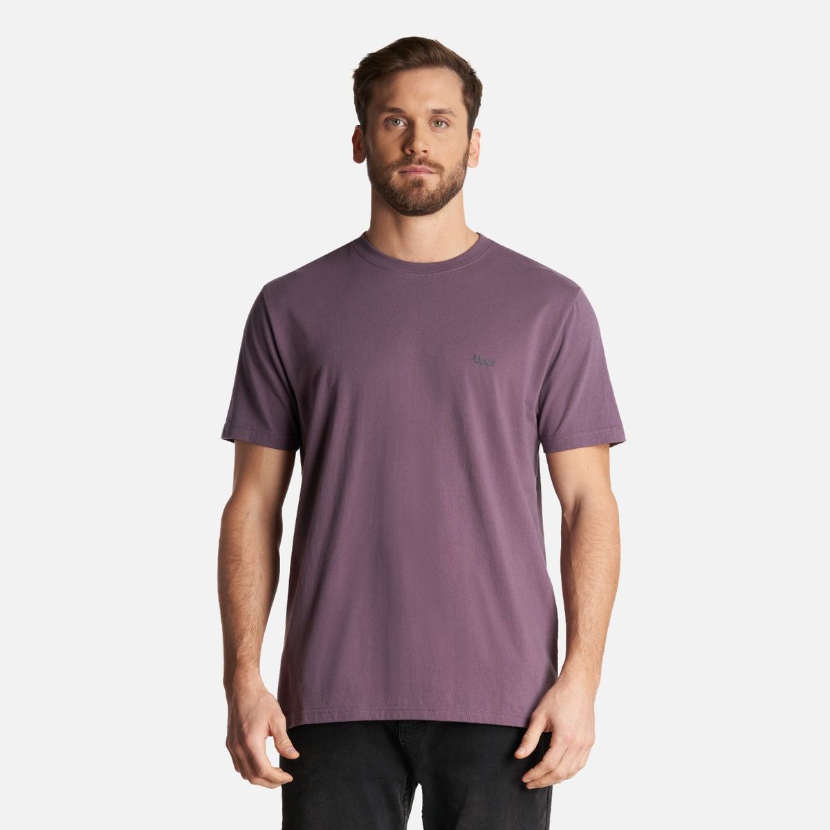 LIPPI - Polera Hombre Logo Lippi Back Print T-Shirt Morado Lippi