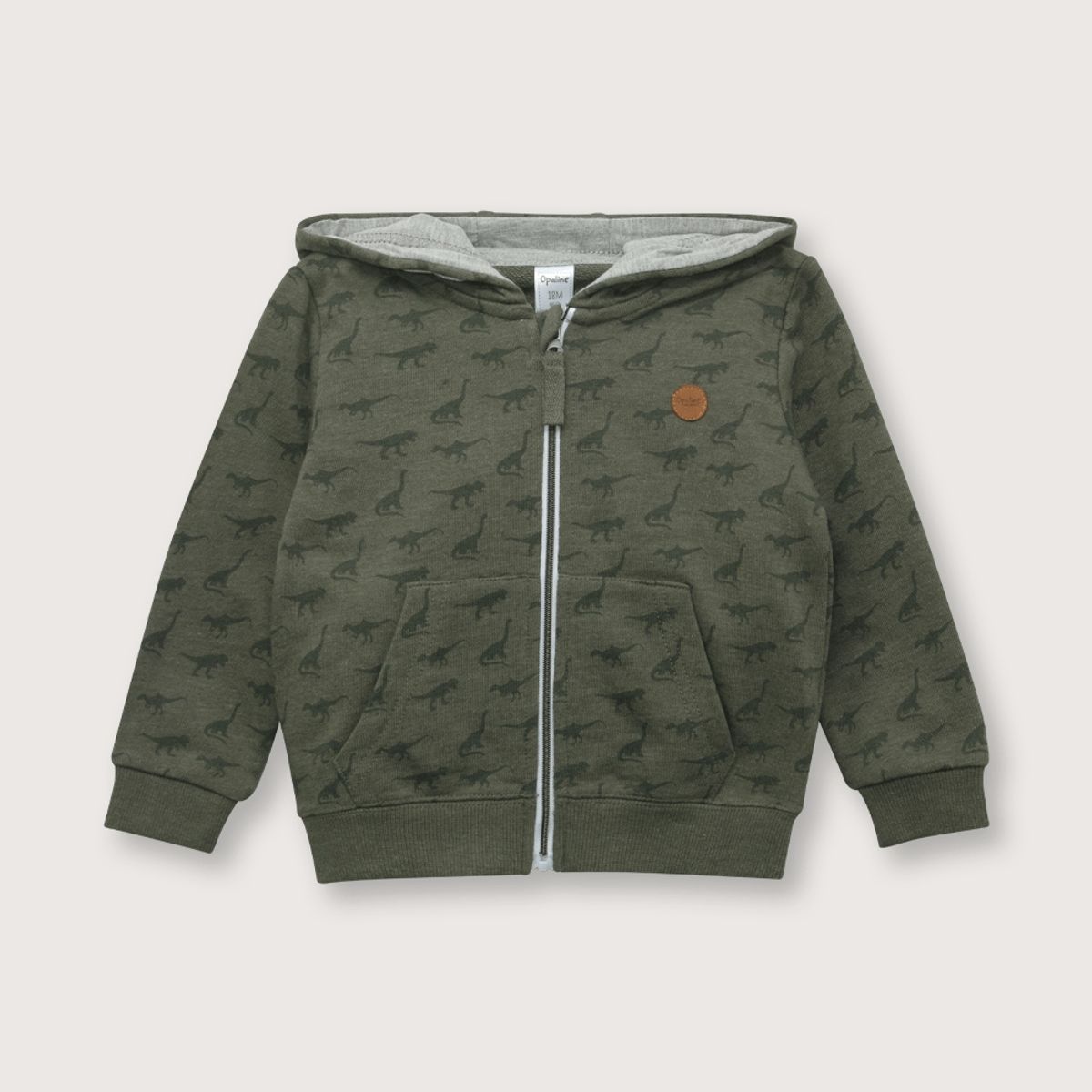 OPALINE - Polerón de niño esencial dino verde militar (6M - 4A) verde militar 0-2 Años