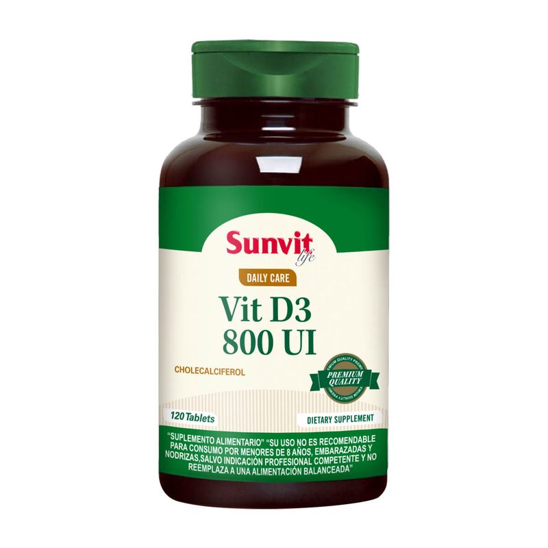 SUNVIT - Vitamina D 800 IU (120 tabs)