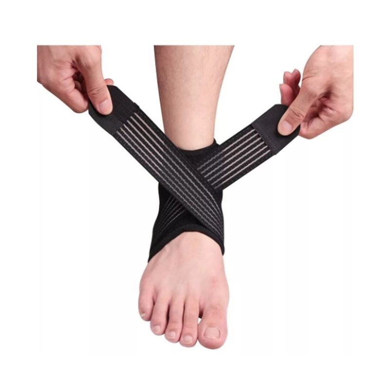 GENERICO - Tobillera Con Refuerzo Neopreno Ajustable Negro