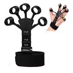 GENERICO - Entrenador Ejercitador De Dedos Banda Elástica