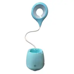 GENERICO - Lámpara Led Escritorio Parlante Bluetooth Luces 3 Niveles - Celeste