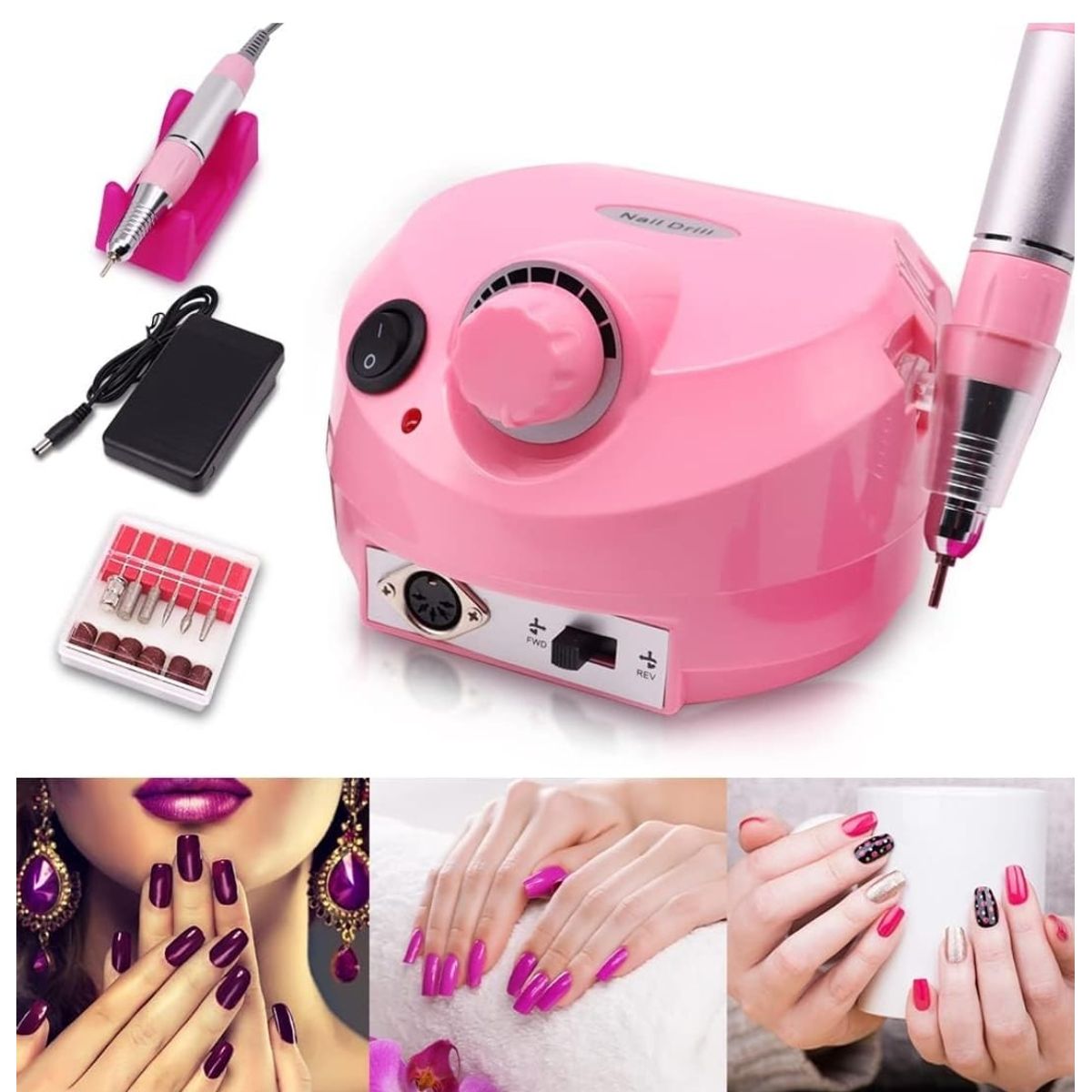 GENERICO - Maquina Torno Uñas Manicure Y Pedicure Pulidor