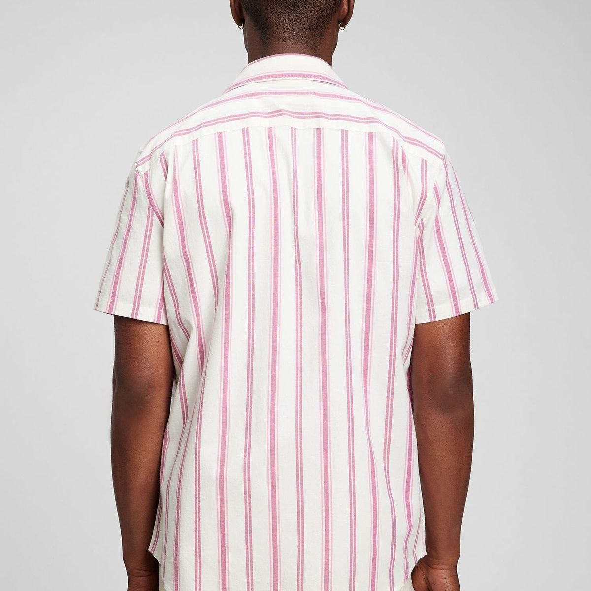 GAP - Camisa Poplin Strech Manga Corta Blanco GAP