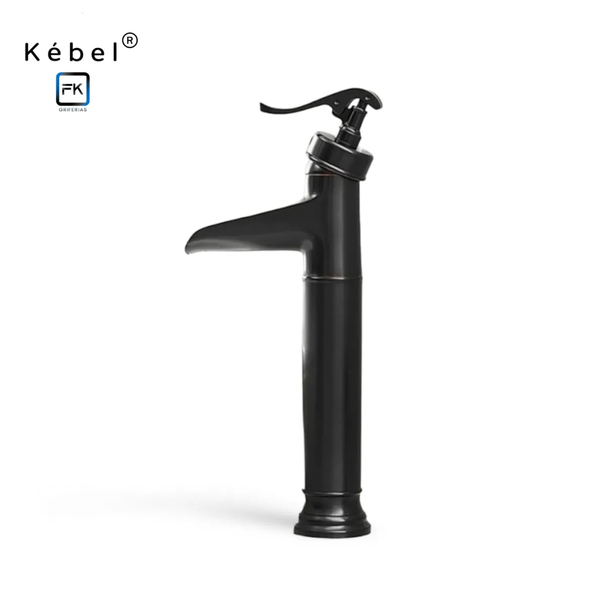 GENERICO - Llave Monomando Alta Vintage Black Bomba Agua