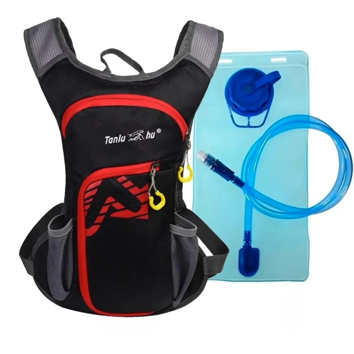 GENERICO - Mochila Camell  Trekking  Bolsa Hidratación Negro