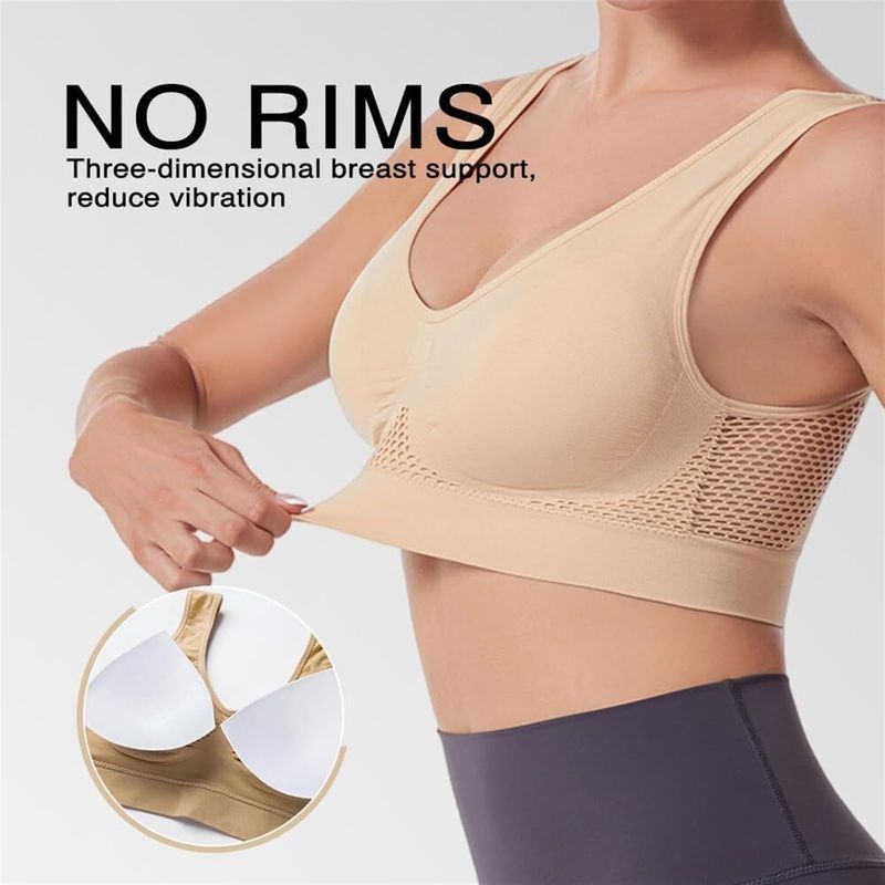 EVERSO Pack Sostén Deportivo Elasticado Mujer Peto Sujetador
