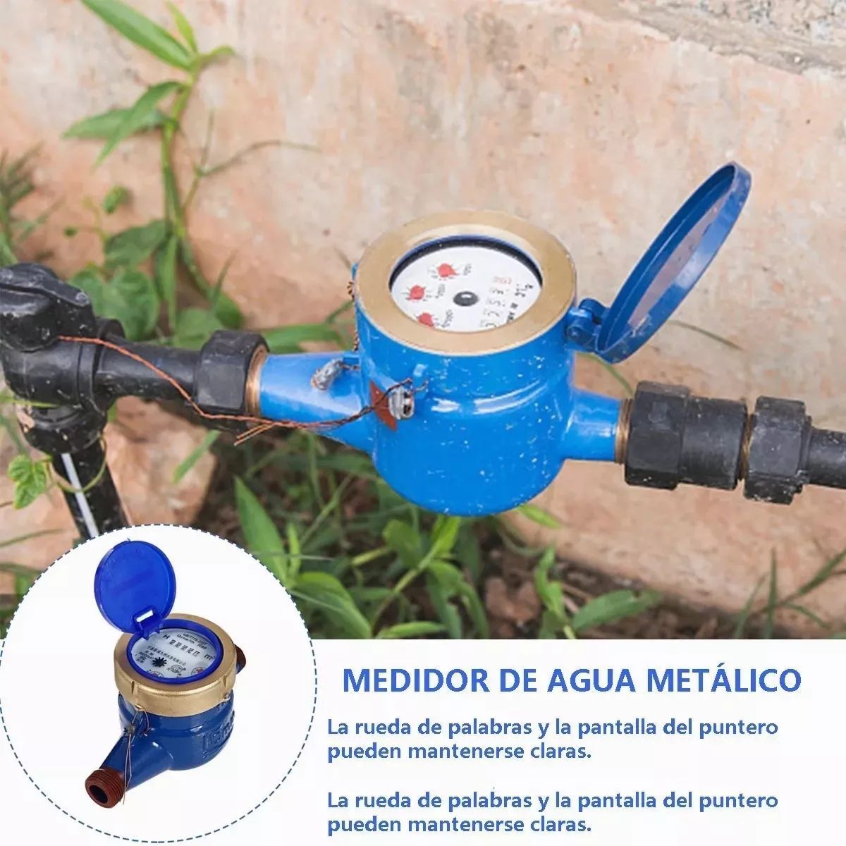 KUANGYE - Medidor Remarcador De Agua Con Conexión 12 15mm