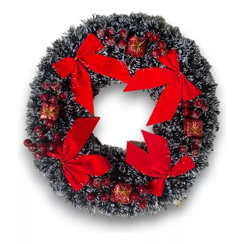GENERICO - Coronas Navideñas Puerta Decoración Navideña Adorno Navideño