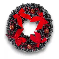 GENERICO - Coronas Navideñas Puerta Decoración Navideña Adorno Navideño
