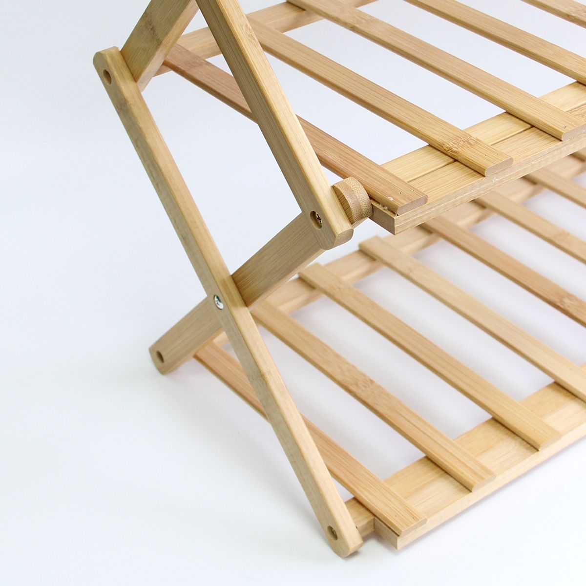 NEWTREE - Zapatera de Madera 5 Niveles Plegable 69x25x87cm