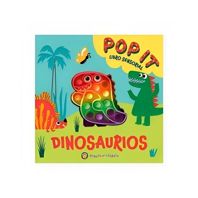 TOP10BOOKS - LIBRO POP IT LIBRO SENSORIAL - DINOSAURIOS / EL GATO DE HOJALATA / EL GATO DE H