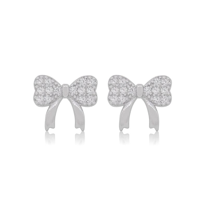 JB JOYAS BARON - Aros de Plata Esterlina 925 Cinta Circonita