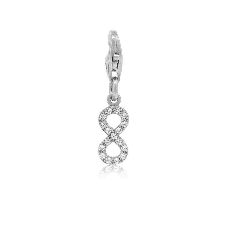 JB JOYAS BARON - Colgante de Plata Esterlina 925 Infinito Circon