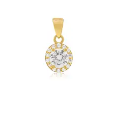 JB JOYAS BARON - Colgante de Oro 18kt Piedra Circon