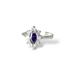 GENERICO - Anillo de Plata Lady Circón Amatista