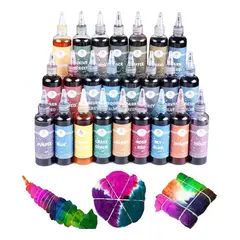 GENERICO - Anilinas Tie Dye 24 Colores 100ml Cu. Teñido Colores Vivos
