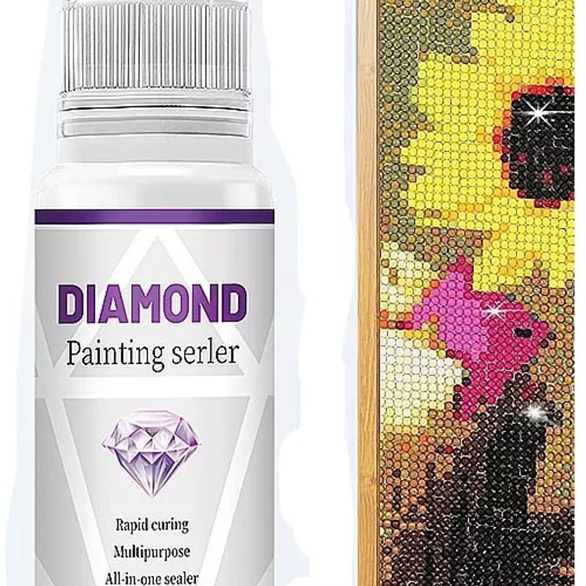 GENERICO - Pegamento Cuadros Diamantes Puzzles Conservador Uv 120ml