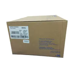 NIPRO - Jeringa 50cc Pta. Central Luer Lock S/Aguja, Caja x 30 Unidades