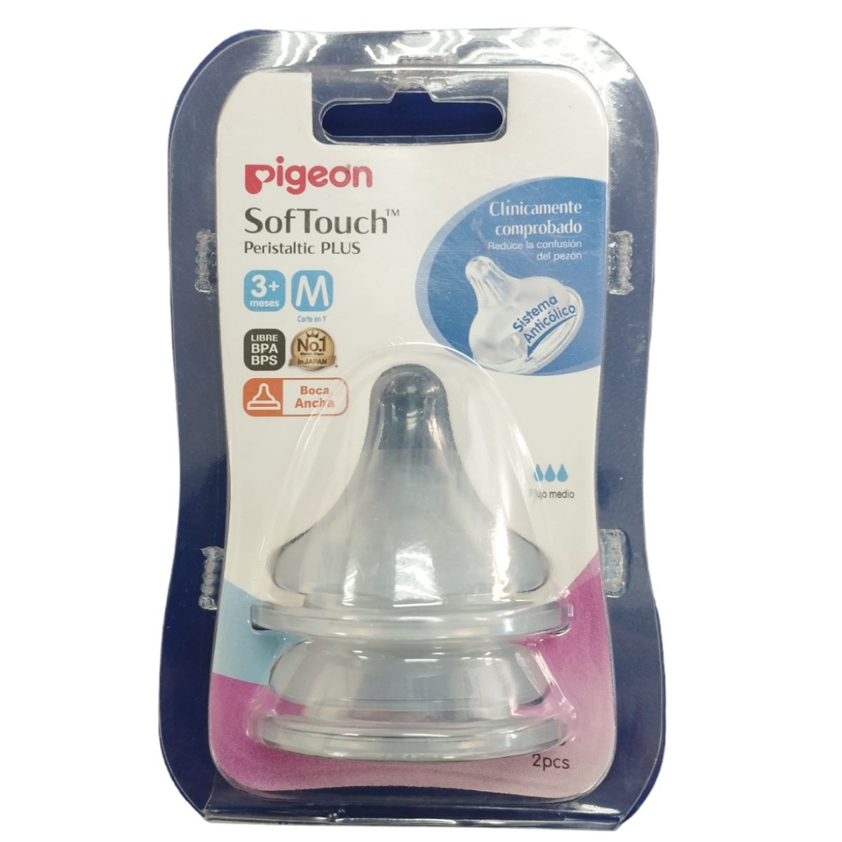 PIGEON - Chupete Pigeon softouch Boca Ancha M