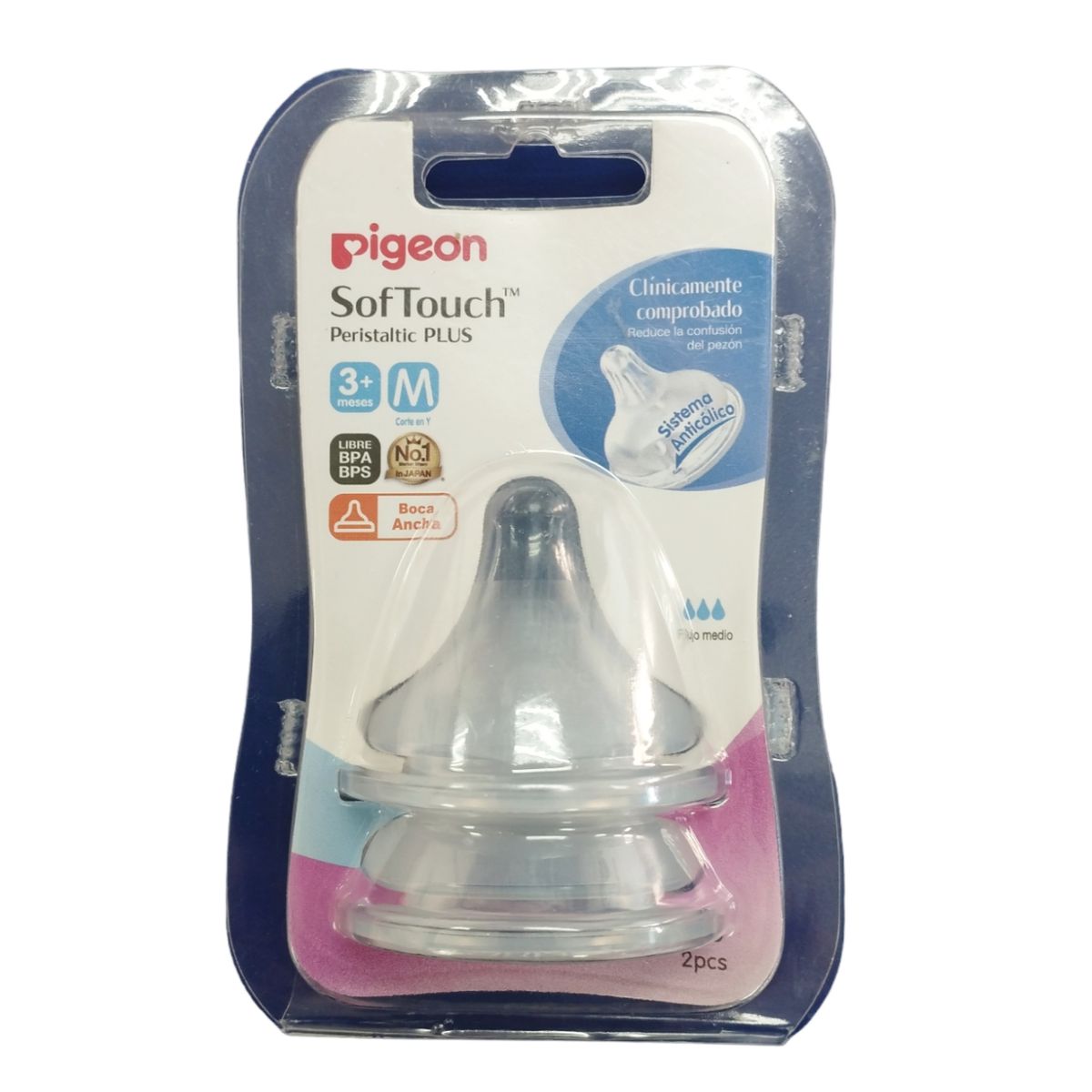 PIGEON - Chupete Pigeon softouch Boca Ancha M